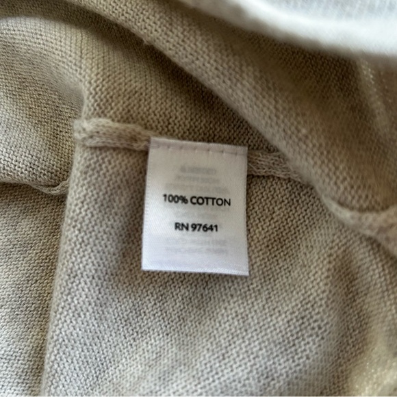 J. Jill Heather Beige Lightweight V-Neck Tunic Knit Cardigan - Picture 9 of 14